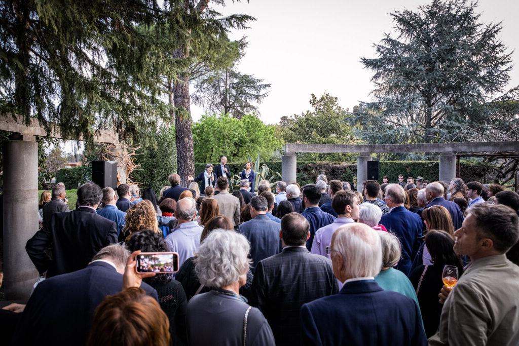 校友观, 教师, 工作人员, 以及参加在罗马举行的50+3周年庆典开幕式接待活动的学生. Chiara Lucarelli摄.